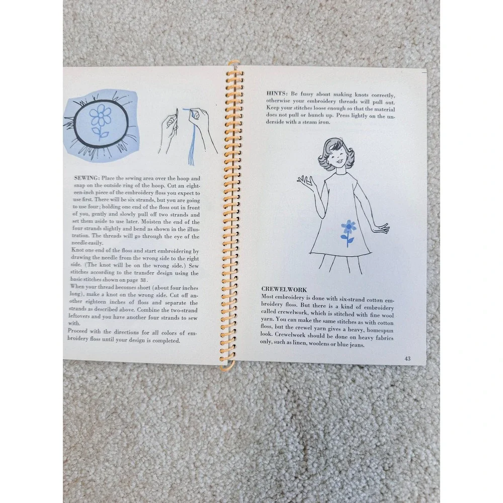 Vintage Singer Simple Sewing Book 1969 Easy-To-Do Spiral Craft Instruction